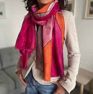 Geschmeidiger Schal – pink